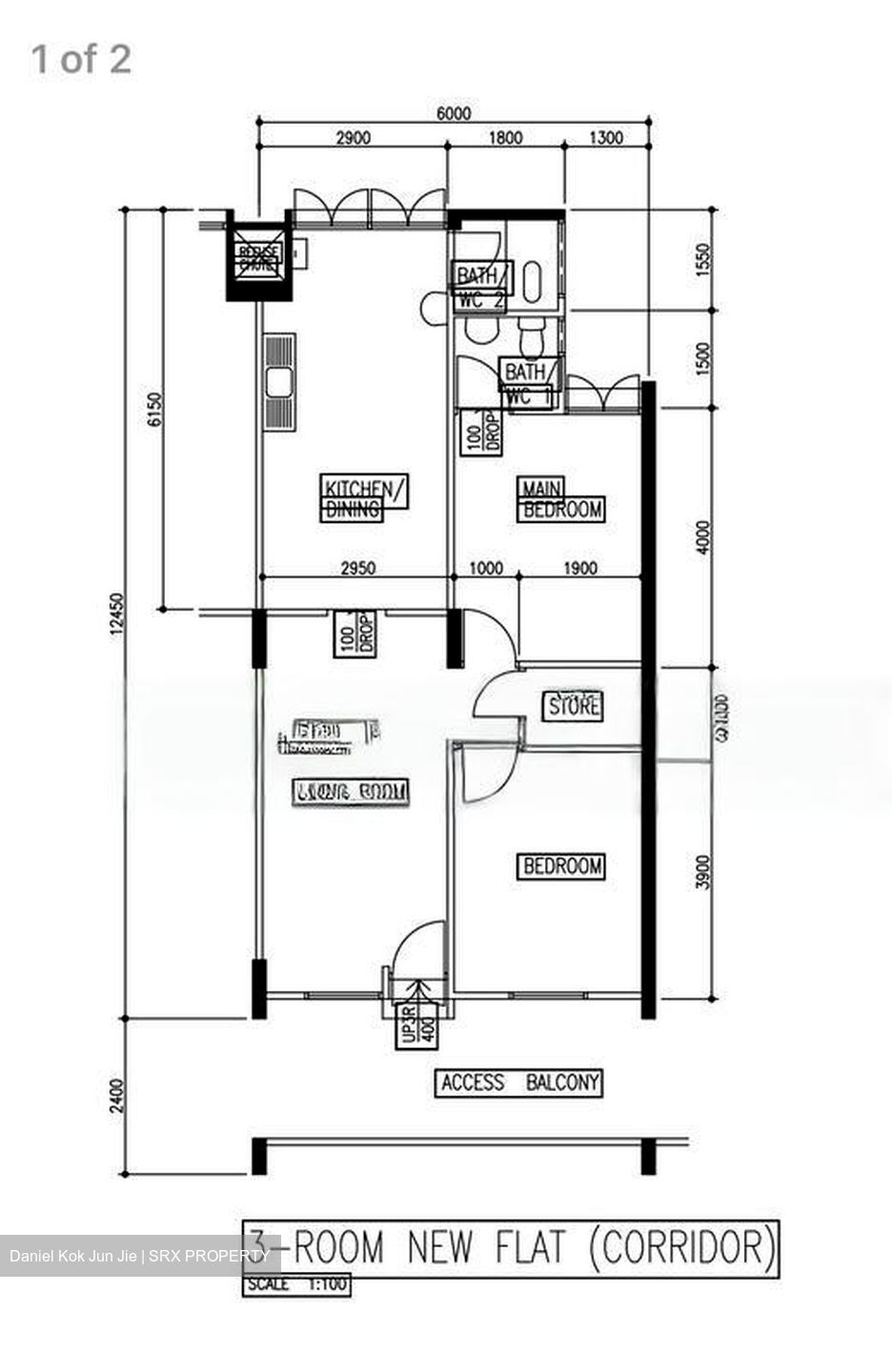 Blk 402 Rainbow Ville (Bedok), HDB 3 Rooms #459746071
